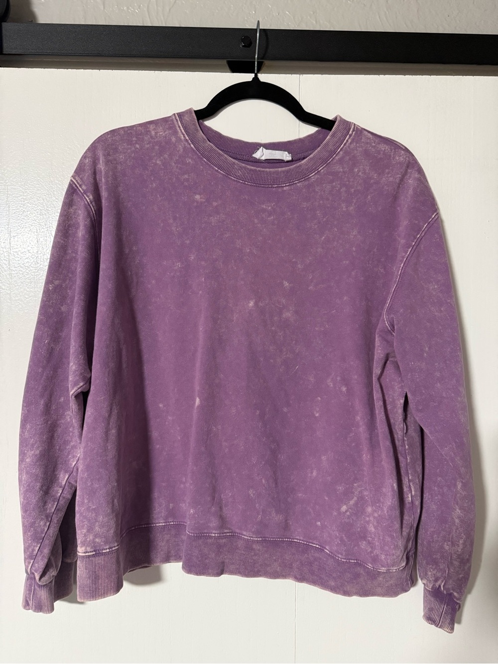 Double Zero Lavender Acid Washed Crewneck Sweatshirt